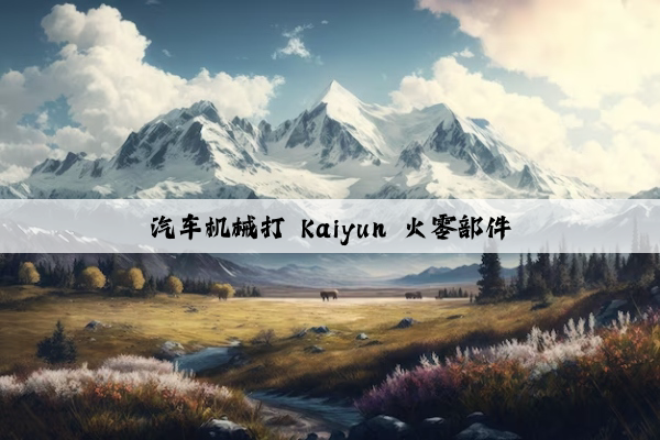 汽车机械打 kaiyun 火零部件