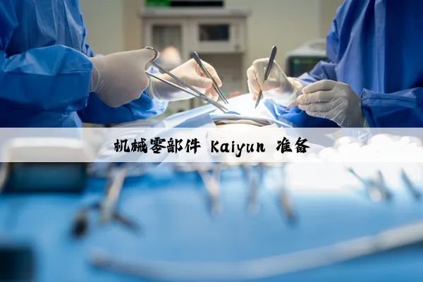 机械零部件 kaiyun 准备